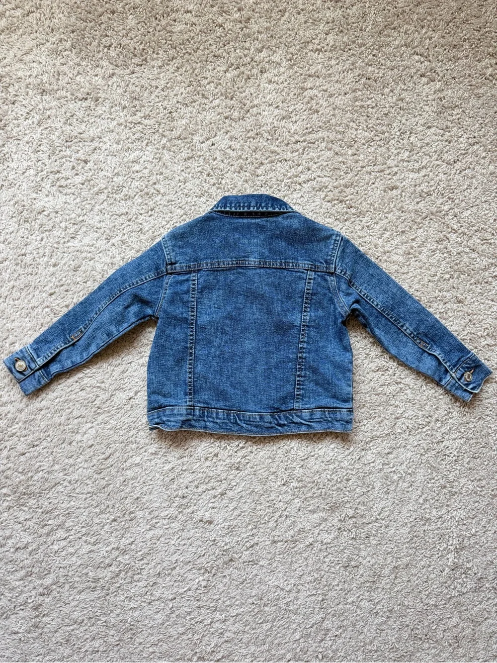 Toddler Girl Dark Blue Jean Jacket 3T